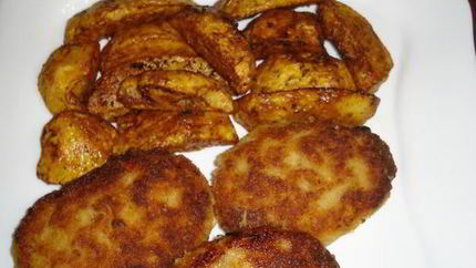 Острые зразы с грибами и сыром