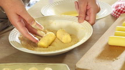 Постные зразы с грибами