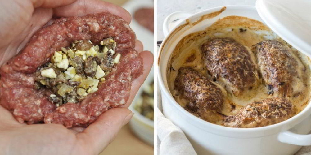 Рецепт зраз из мяса с грибами