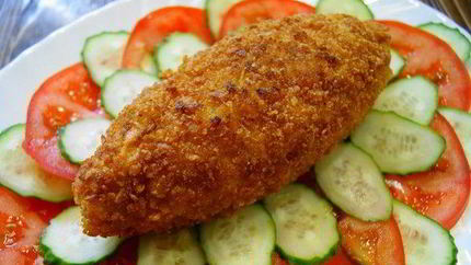 Зразы из рыбы с икрой окуня