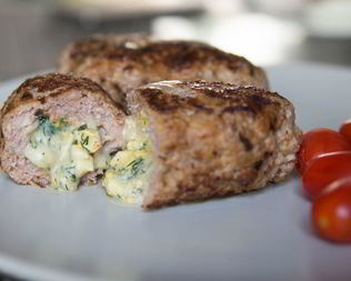 Зразы с сыром и зеленью