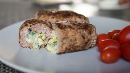 Зразы с сыром и зеленью