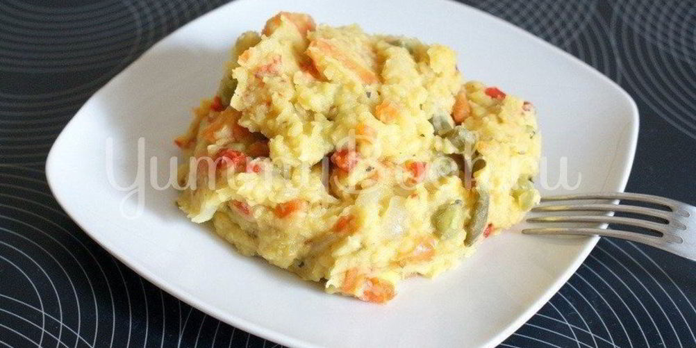 Рецепт чечевичной каши с мясом и овощами в мультиварке