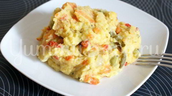 чечевичная каша с мясом и овощами в мультиварке