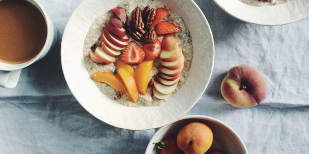 Рецепт детской каши с фруктами