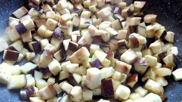 гречка с баклажаном и морковкой