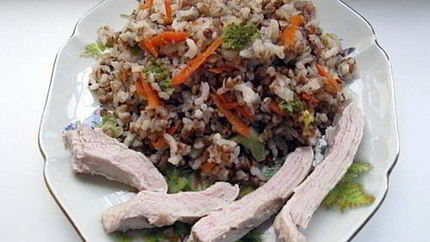 Гречка с брокколи