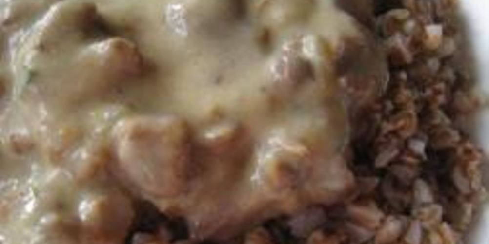 Рецепт гречки с лисичками в сливочном соусе