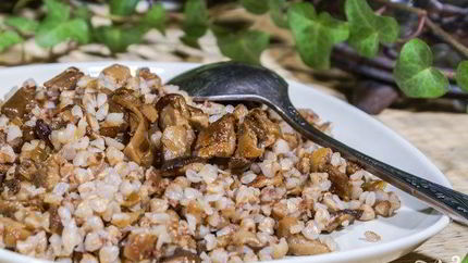 Гречка с шампиньонами