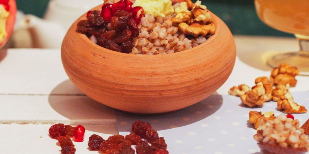 Рецепт гречневой каши с гранатома