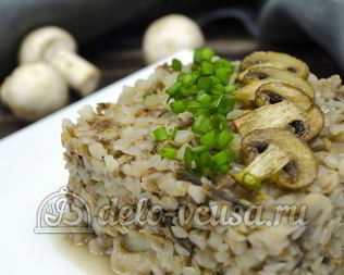 Гречневая каша с грибами