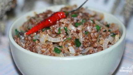 Гречневая каша с овощами