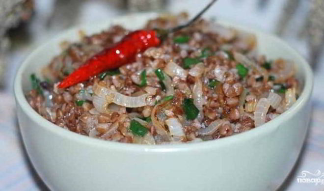 Гречневая каша с овощами