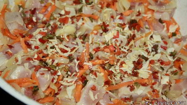 гречневая каша со свининой и овощами