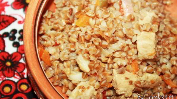 гречневая каша со свининой и овощами