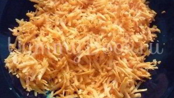 печень с морковью и зеленью и гречка на гарнир