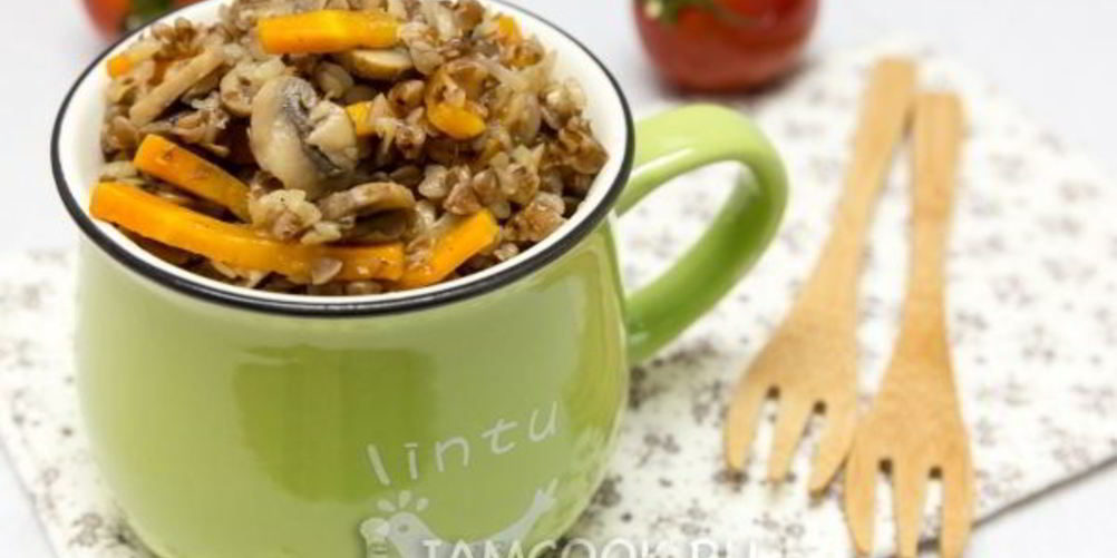 Рецепт постной гречки с грибами