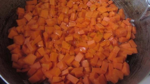 тушеная гречневая каша с тыквой