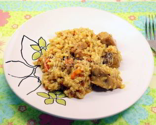 Каша рисовая с мясом
