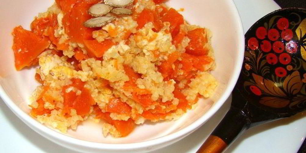 Рецепт каши тыквенной с пшеном