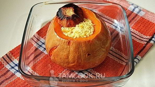 каша в тыкве, запеченная в духовке