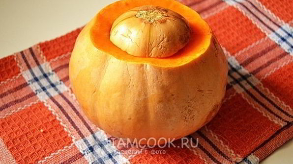 каша в тыкве, запеченная в духовке