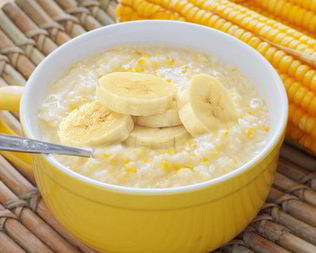 Кукурузная каша на молоке