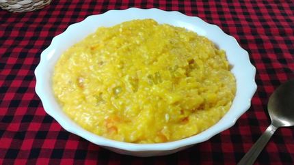 Кукурузная каша с тыквой
