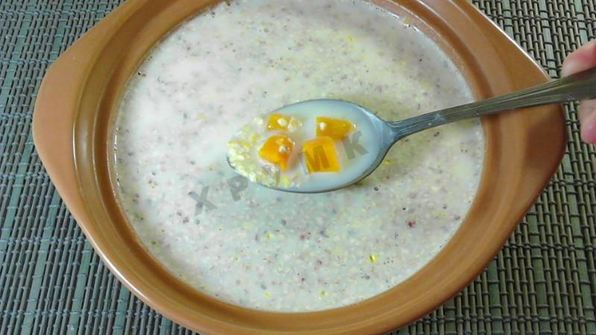 кукурузная каша с тыквой