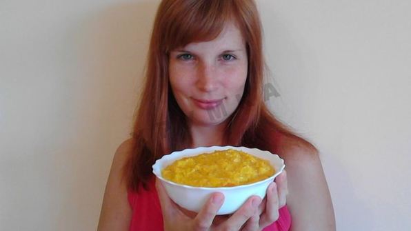 кукурузная каша с тыквой