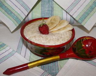 Овсяная каша с бананом