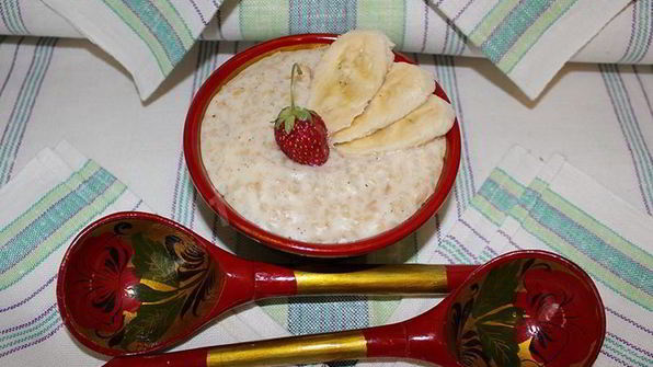 овсяная каша с бананом