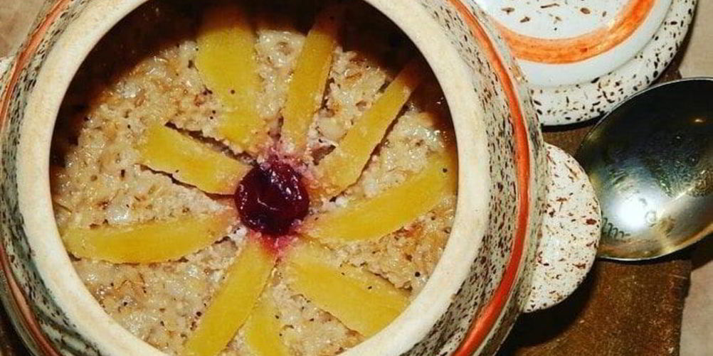 Рецепт овсяной каши с орехами и яблоками в духовке