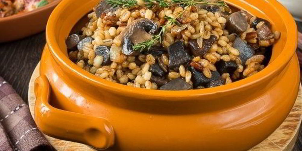 Рецепт перловой каши с грибами