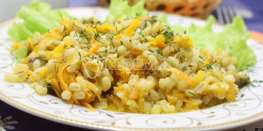 Рецепт перловки с грибами в мультиварке