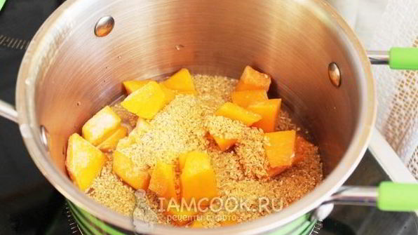 пшеничная каша с тыквой