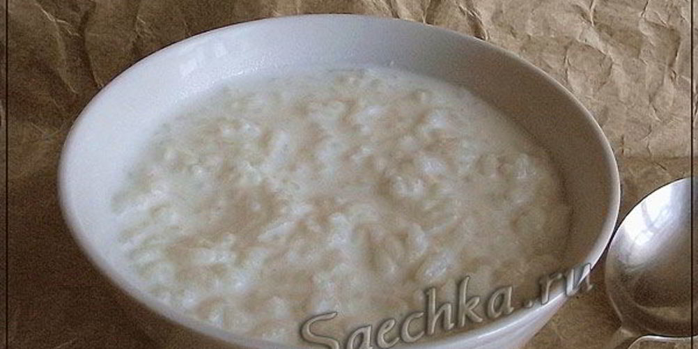 Рецепт молочной рисовой каши