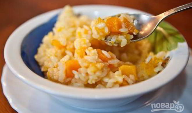 Тыквенная каша с рисом