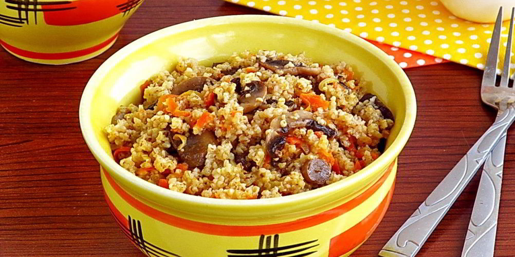 Рецепт ячневой каши с грибами в пароварке