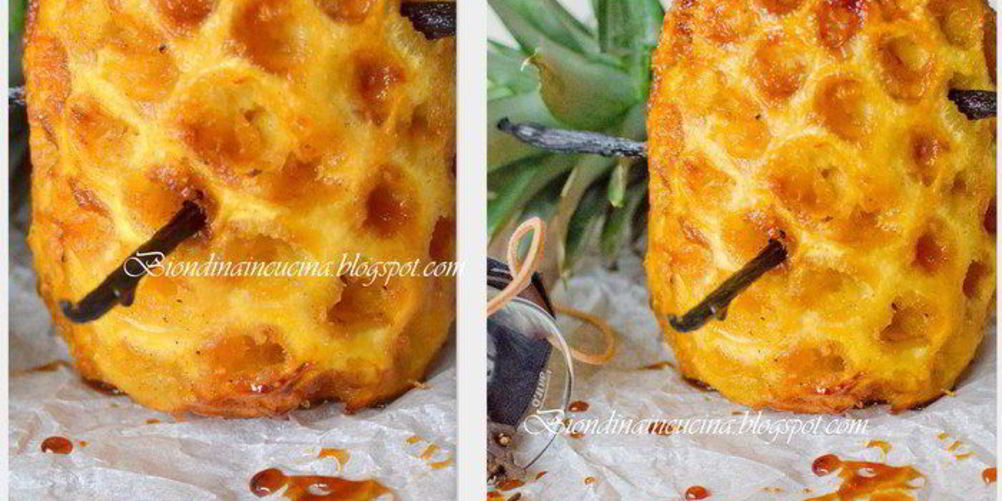 Рецепт ананаса, запеченного в карамельном сиропе