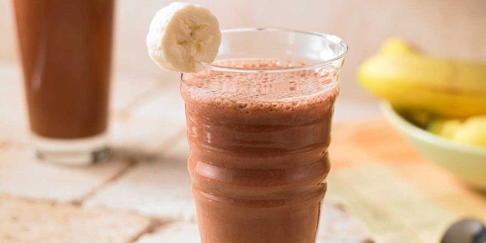 Рецепт бананового коктейля с какао