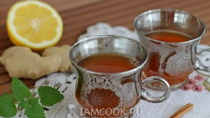 Чай с имбирем