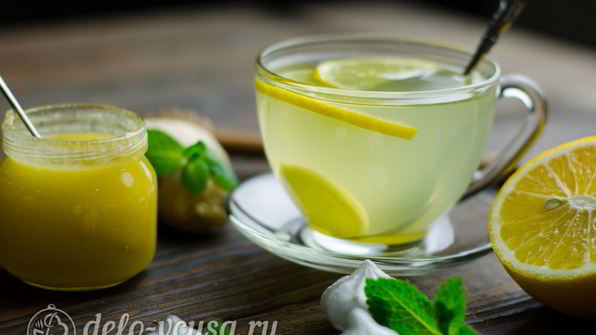 имбирный чай с лимоном