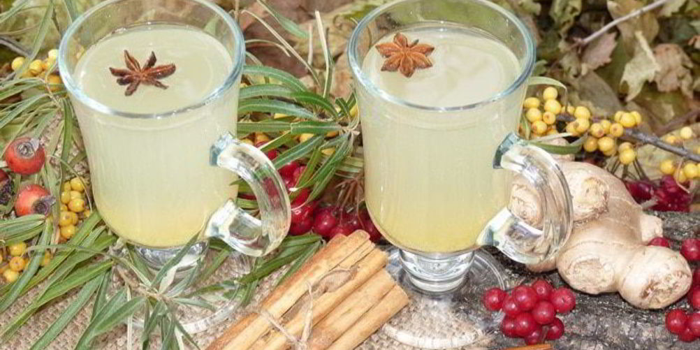 Рецепт имбирного чая с облепихой