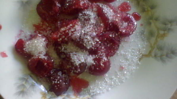 холодный чай с вишней