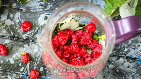 малиновый чай