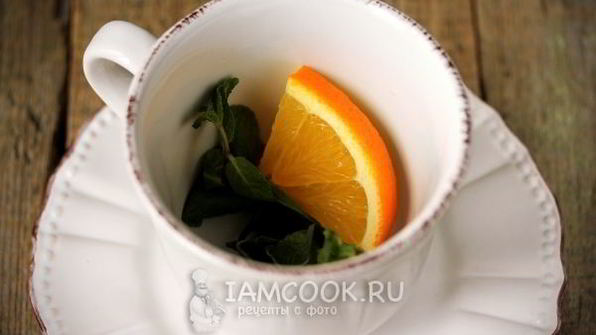 мятный чай с апельсином