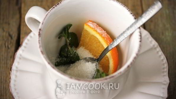 мятный чай с апельсином