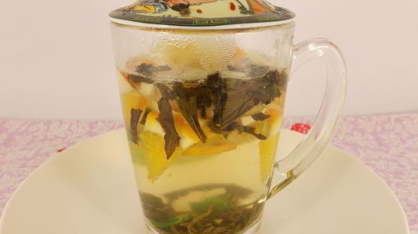 яблочно-цитрусовый чай с мятой