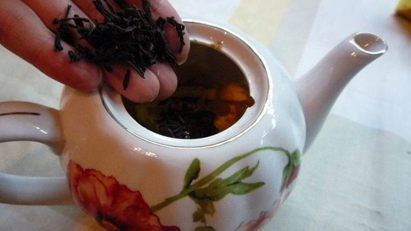 яблочный чай с апельсином и корицей